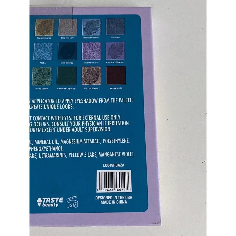 Disney Lilo & Stitch 9 Shade Color Pan Eyeshadow Palette‎ Taste Beauty NEW